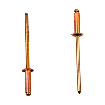 Blind rivet no. 1151 open type round-headed copper / bronze